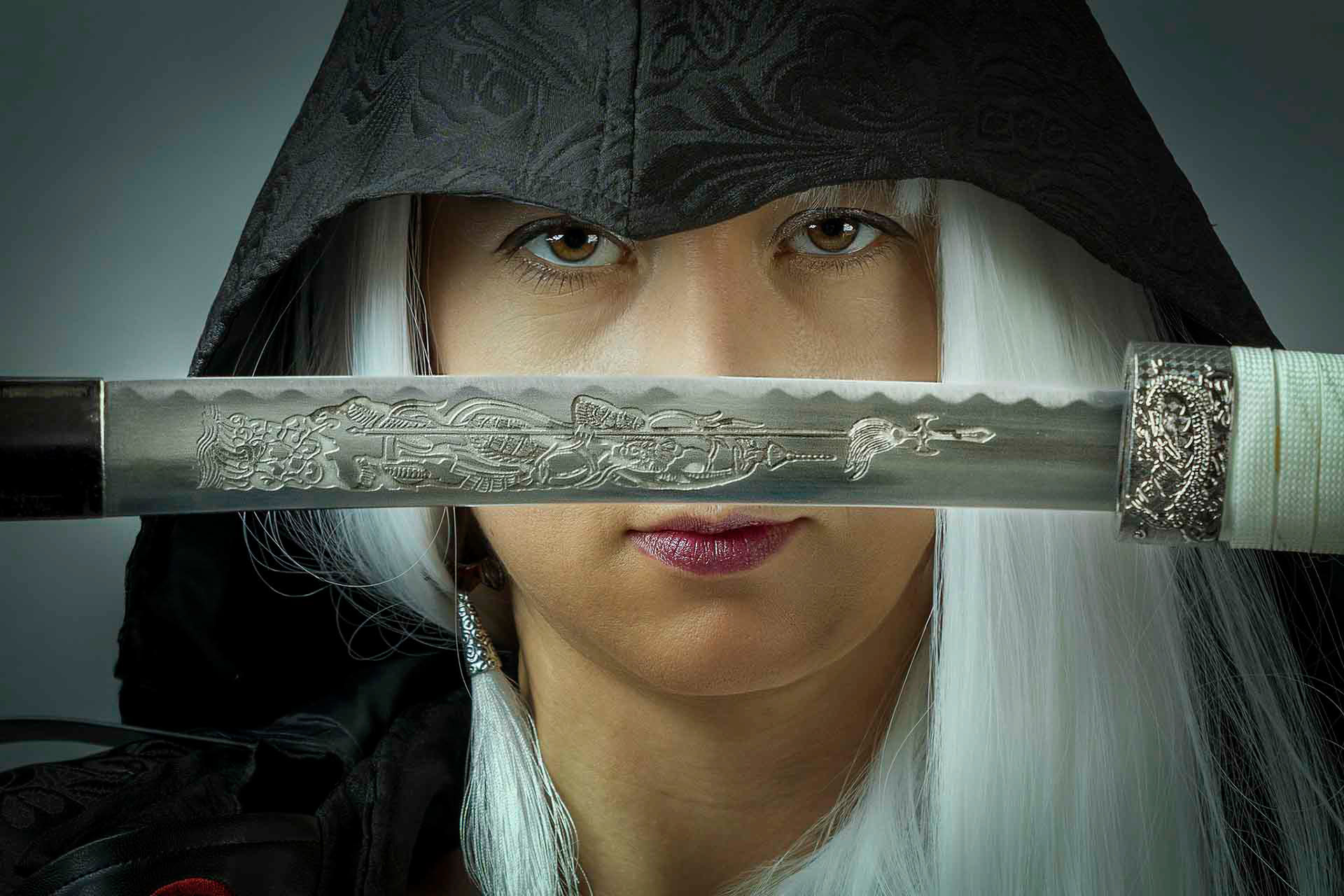 Fantasy focení – válečnice s mečem