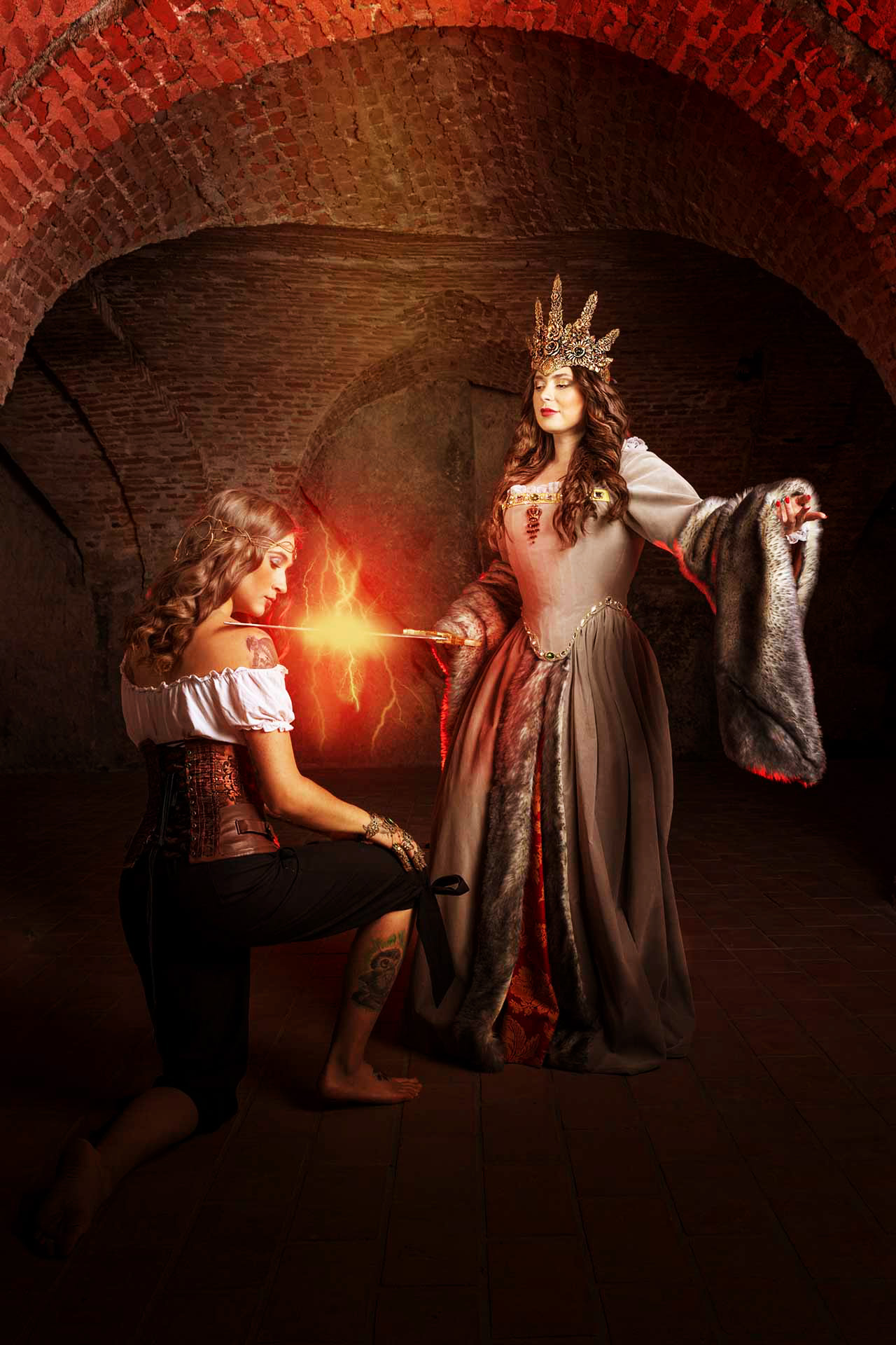 Fantasy focení – královna a její ochránkyně