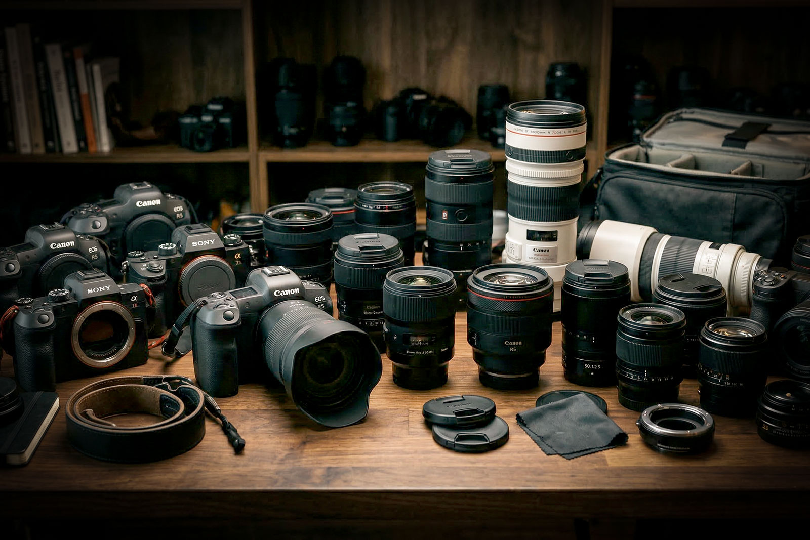 Profesionální fotografická technika svatebního fotografa